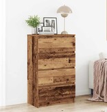 VidaXL Dressoir 60x35x98,5 cm spaanplaat oud hout