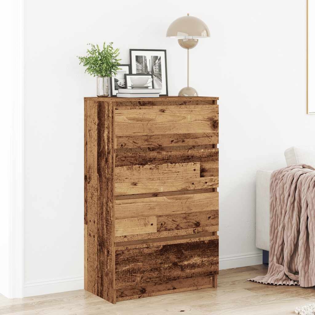 VidaXL Dressoir 60x35x98,5 cm spaanplaat oud hout