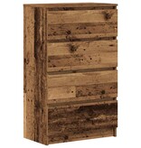 VidaXL Dressoir 60x35x98,5 cm spaanplaat oud hout