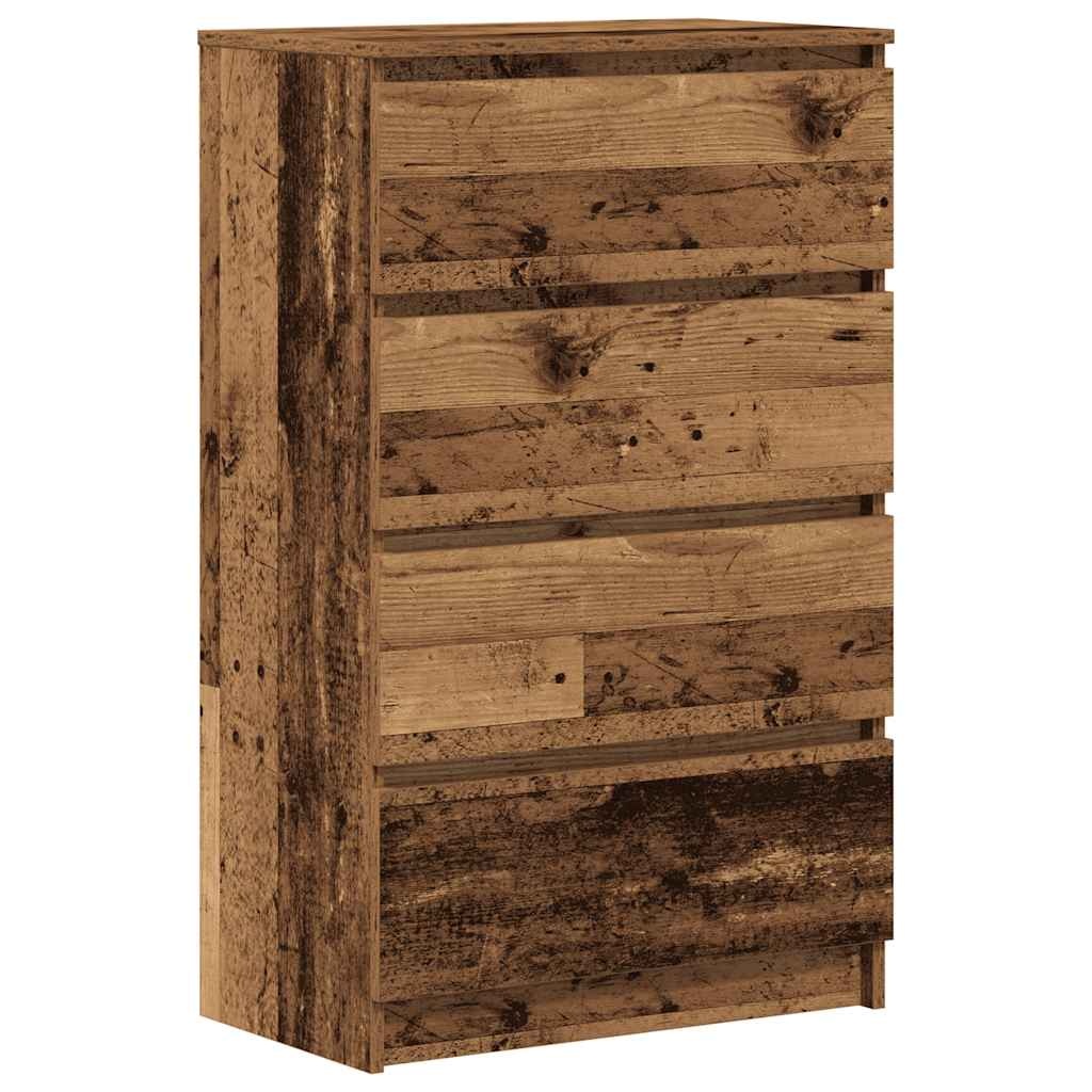 VidaXL Dressoir 60x35x98,5 cm spaanplaat oud hout