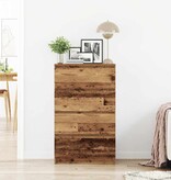 VidaXL Dressoir 60x35x98,5 cm spaanplaat oud hout