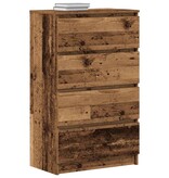 VidaXL Dressoir 60x35x98,5 cm spaanplaat oud hout