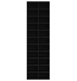 VidaXL Schoenenkast 54x34x183 cm spaanplaat zwart eikenkleurig