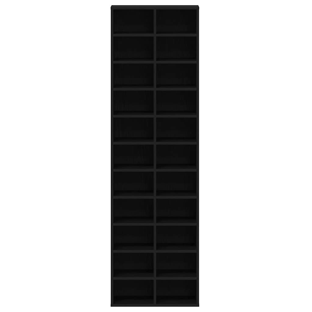 VidaXL Schoenenkast 54x34x183 cm spaanplaat zwart eikenkleurig