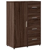 VidaXL Dressoir 60x31x84 cm bewerkt hout bruin eikenkleur
