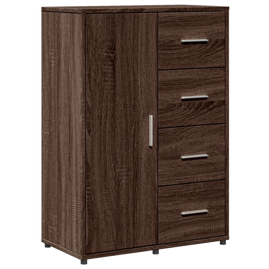 VidaXL Dressoir 60x31x84 cm bewerkt hout bruin eikenkleur