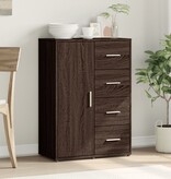 VidaXL Dressoir 60x31x84 cm bewerkt hout bruin eikenkleur
