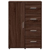 VidaXL Dressoir 60x31x84 cm bewerkt hout bruin eikenkleur