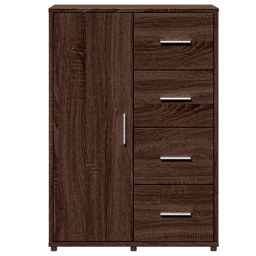 VidaXL Dressoir 60x31x84 cm bewerkt hout bruin eikenkleur