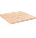 VidaXL Tafelblad vierkant 60x60x2,5 cm massief grenenhout