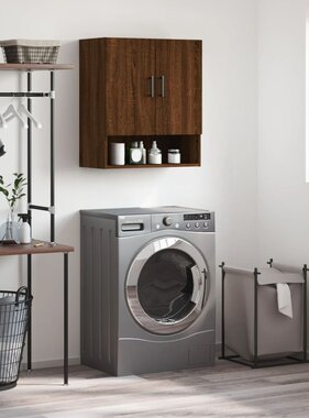 VidaXL Wandkast 60x31x70 cm bewerkt hout bruin eikenkleur