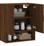 VidaXL Wandkast 60x31x70 cm bewerkt hout bruin eikenkleur