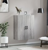 VidaXL Hangkast 69,5x34x90 cm grijs sonoma eikenkleurig