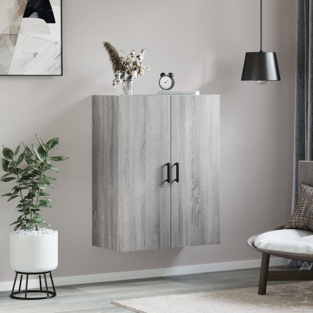 VidaXL Hangkast 69,5x34x90 cm grijs sonoma eikenkleurig