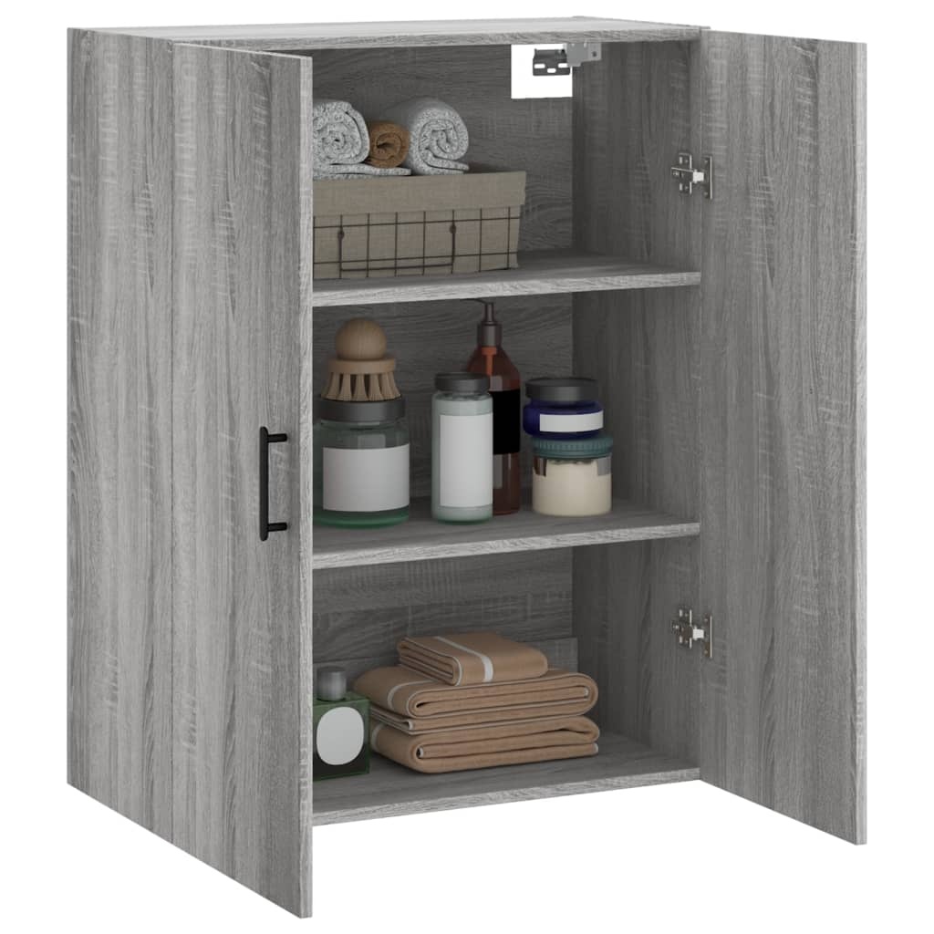 VidaXL Hangkast 69,5x34x90 cm grijs sonoma eikenkleurig