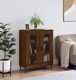 VidaXL Dressoir 69,5x34x90 cm bewerkt hout bruin eikenkleur