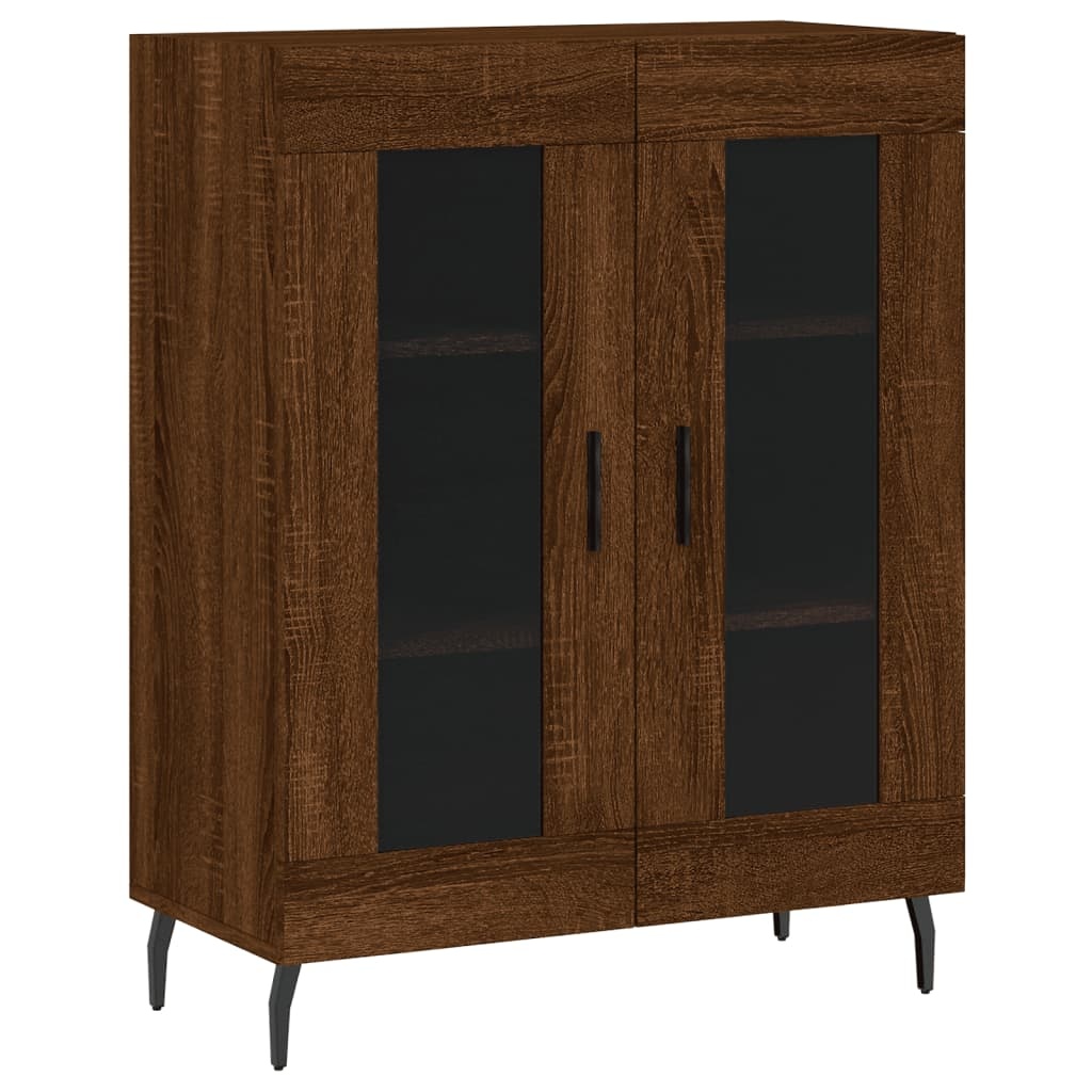 VidaXL Dressoir 69,5x34x90 cm bewerkt hout bruin eikenkleur