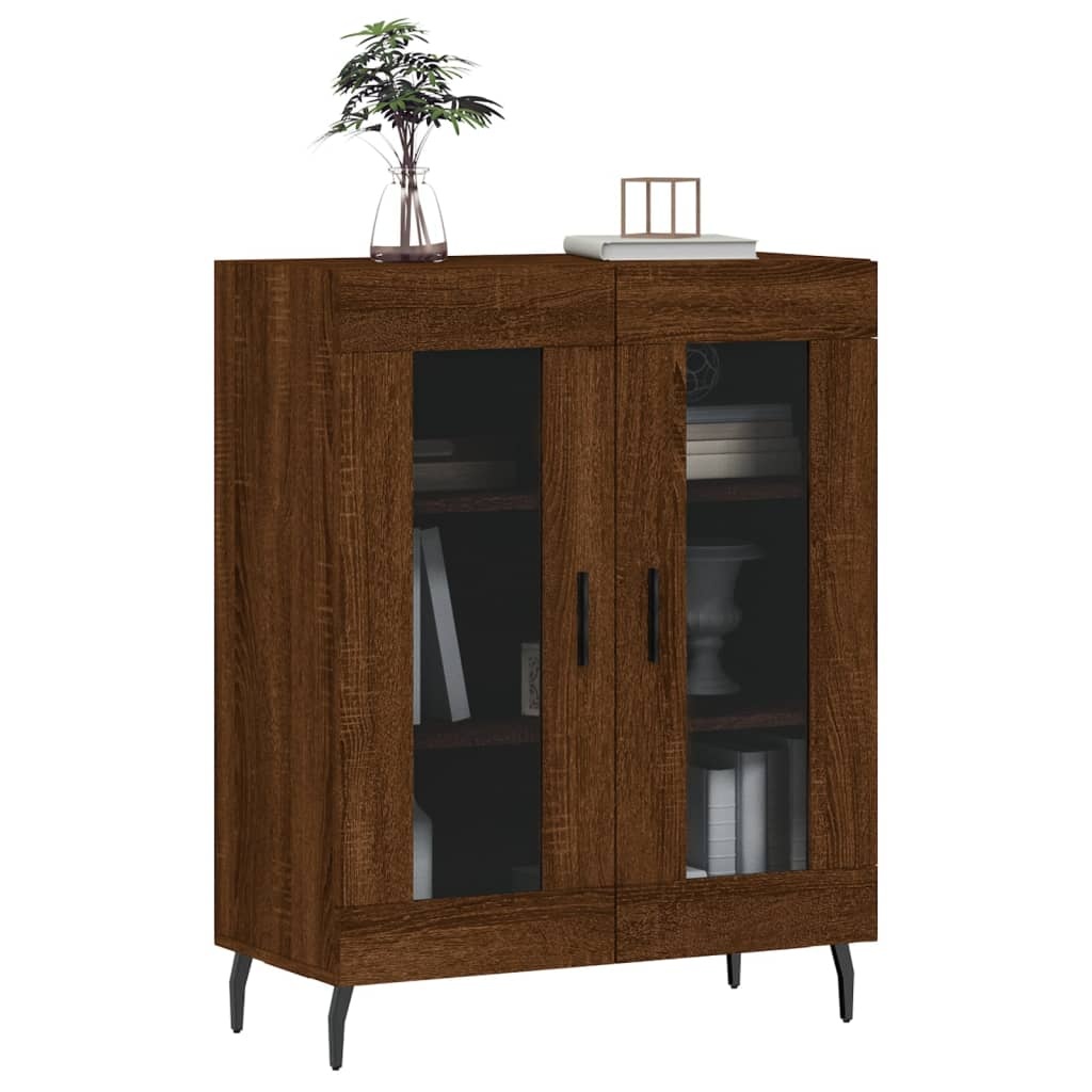 VidaXL Dressoir 69,5x34x90 cm bewerkt hout bruin eikenkleur