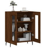 VidaXL Dressoir 69,5x34x90 cm bewerkt hout bruin eikenkleur