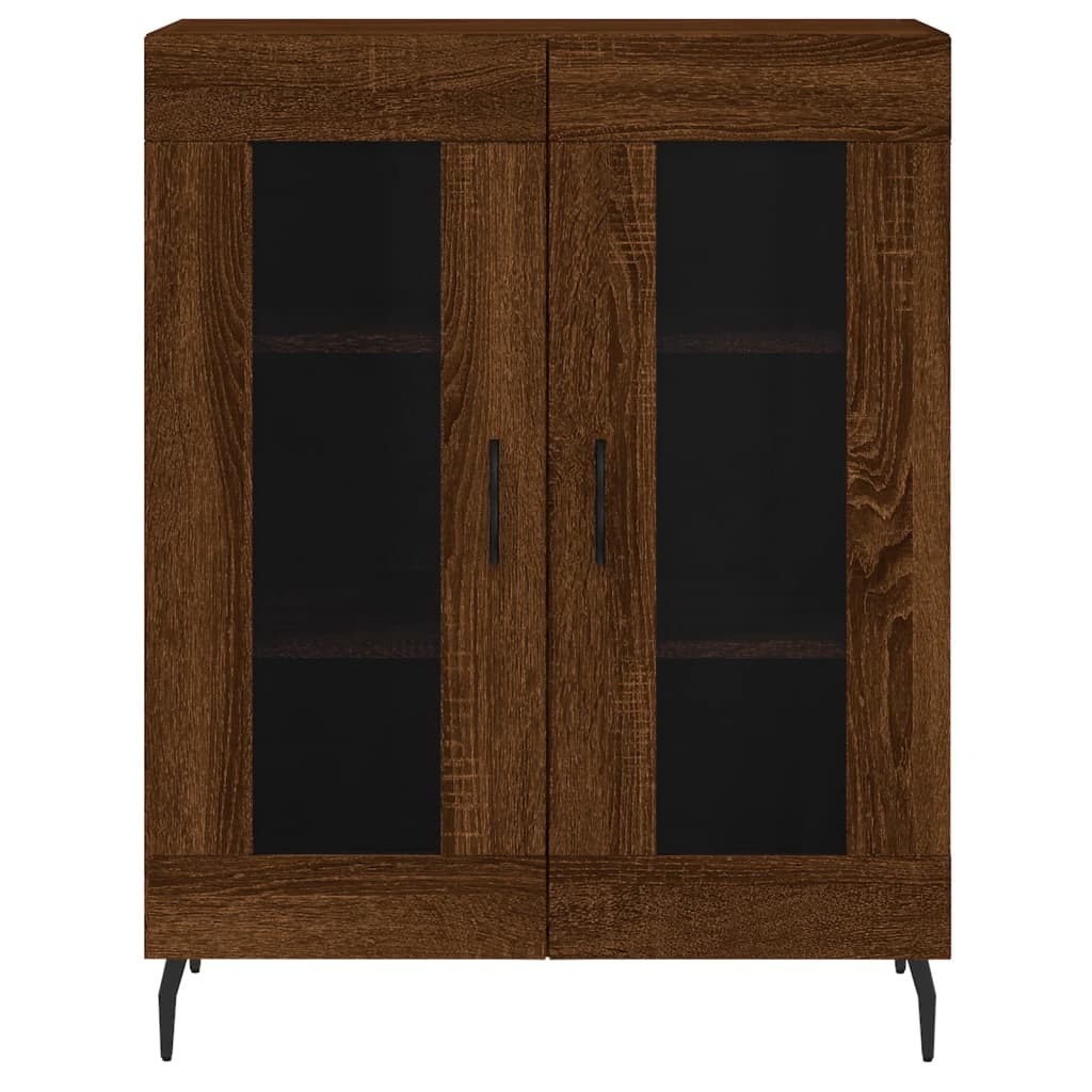 VidaXL Dressoir 69,5x34x90 cm bewerkt hout bruin eikenkleur