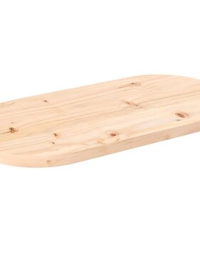 VidaXL Tafelblad ovaal 70x35x2,5 cm massief grenenhout