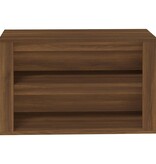 VidaXL Schoenenrek 75x35x45 cm bewerkt hout bruin eikenkleur