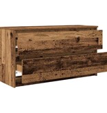 VidaXL Tv-meubel 100x35x54 cm bewerkt hout oud houtkleurig