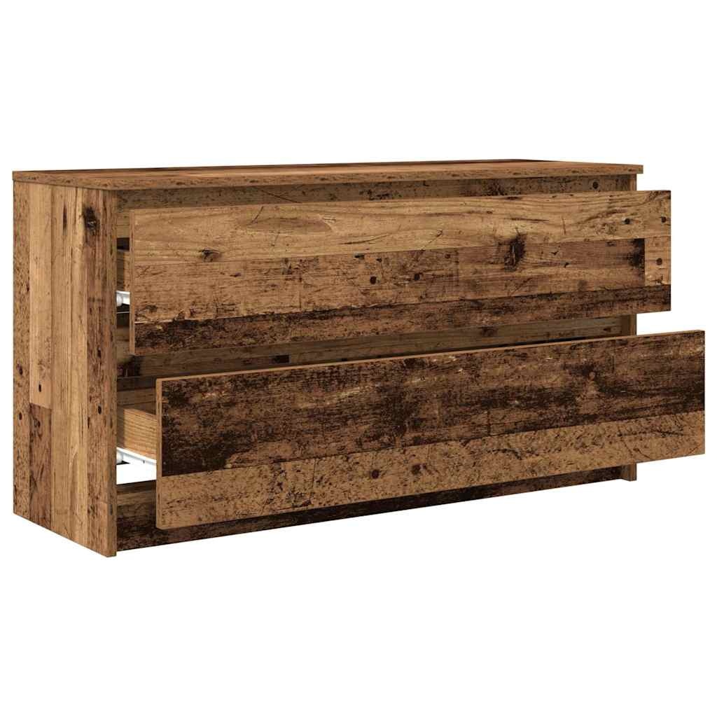 VidaXL Tv-meubel 100x35x54 cm bewerkt hout oud houtkleurig