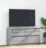 VidaXL Tv-meubel 100x35x54 cm bewerkt hout grijs sonoma eikenkleurig