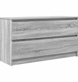 VidaXL Tv-meubel 100x35x54 cm bewerkt hout grijs sonoma eikenkleurig