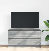 VidaXL Tv-meubel 100x35x54 cm bewerkt hout grijs sonoma eikenkleurig