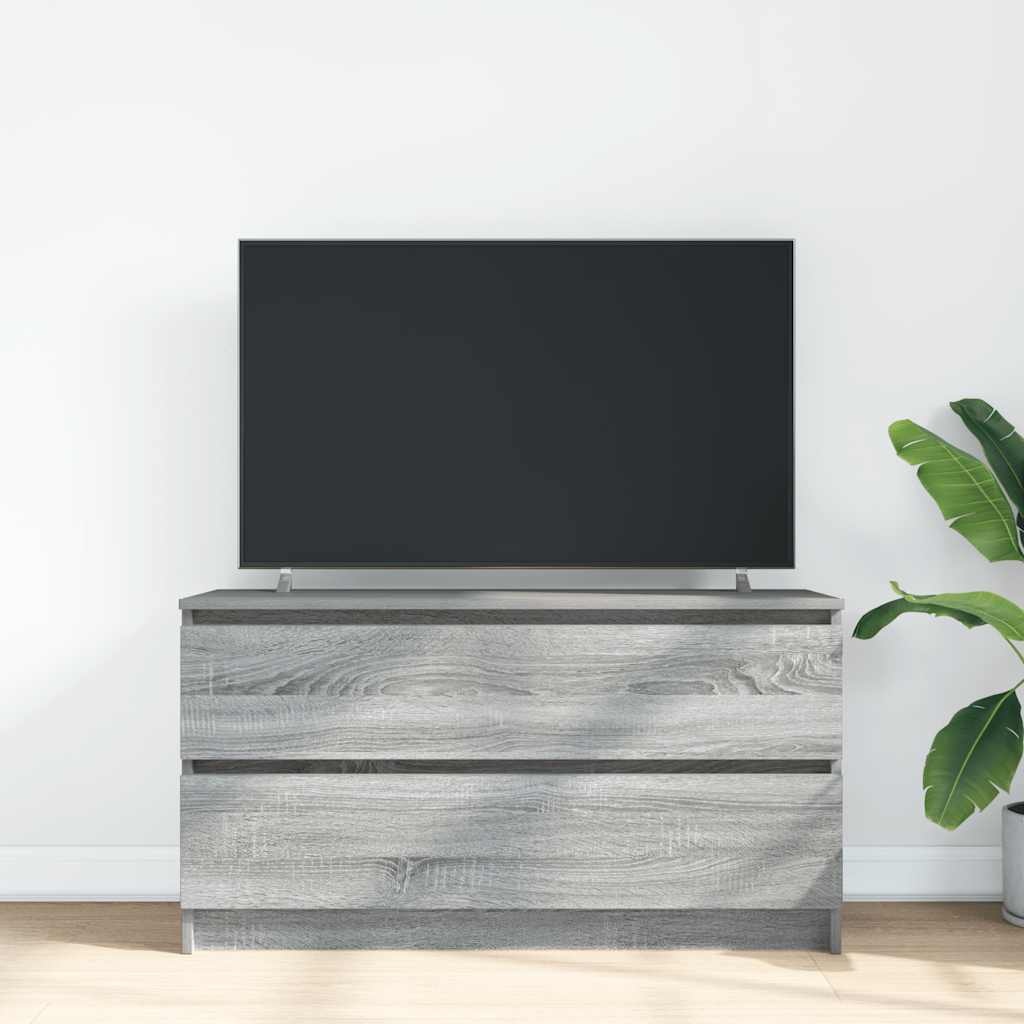 VidaXL Tv-meubel 100x35x54 cm bewerkt hout grijs sonoma eikenkleurig
