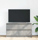 VidaXL Tv-meubel 100x35x54 cm bewerkt hout betongrijs