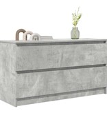 VidaXL Tv-meubel 100x35x54 cm bewerkt hout betongrijs