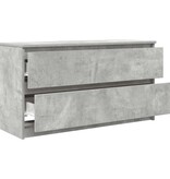 VidaXL Tv-meubel 100x35x54 cm bewerkt hout betongrijs
