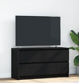 VidaXL Tv-meubel 100x35x54 cm bewerkt hout zwart