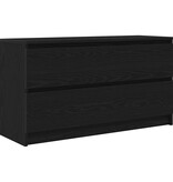 VidaXL Tv-meubel 100x35x54 cm bewerkt hout zwart