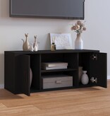 VidaXL Tv-meubel 100x35x40 cm bewerkt hout zwart