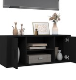 VidaXL Tv-meubel 100x35x40 cm bewerkt hout zwart