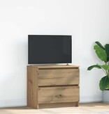 VidaXL Tv-meubel 60x35x54 cm bewerkt hout artisanaal eikenkleur