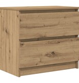 VidaXL Tv-meubel 60x35x54 cm bewerkt hout artisanaal eikenkleur
