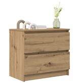 VidaXL Tv-meubel 60x35x54 cm bewerkt hout artisanaal eikenkleur