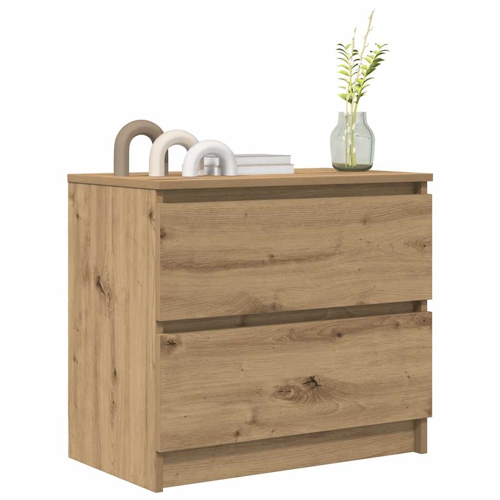 VidaXL Tv-meubel 60x35x54 cm bewerkt hout artisanaal eikenkleur