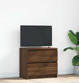 VidaXL Tv-meubel 60x35x54 cm bewerkt hout bruin eikenkleur