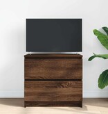 VidaXL Tv-meubel 60x35x54 cm bewerkt hout bruin eikenkleur