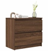 VidaXL Tv-meubel 60x35x54 cm bewerkt hout bruin eikenkleur