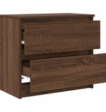 VidaXL Tv-meubel 60x35x54 cm bewerkt hout bruin eikenkleur