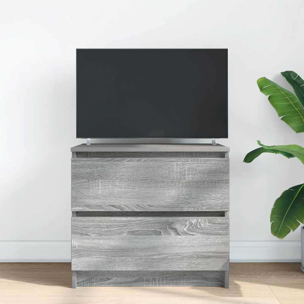 VidaXL Tv-meubel 60x35x54 cm bewerkt hout grijs sonoma eikenkleurig