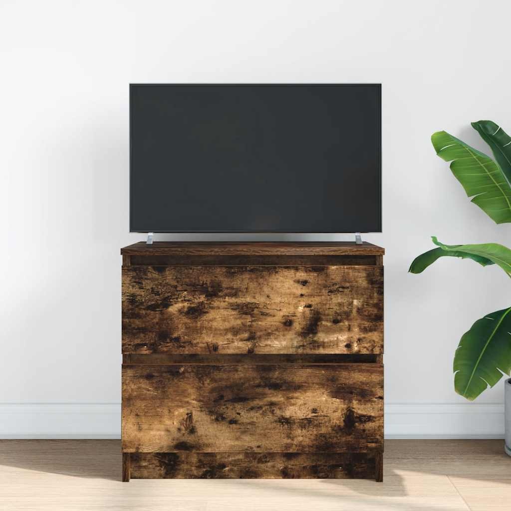 VidaXL Tv-meubel 60x35x54 cm bewerkt hout gerookt eikenkleurig