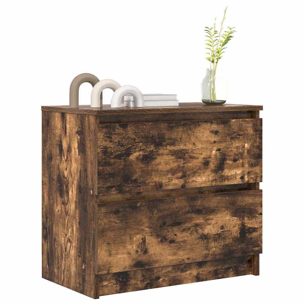 VidaXL Tv-meubel 60x35x54 cm bewerkt hout gerookt eikenkleurig